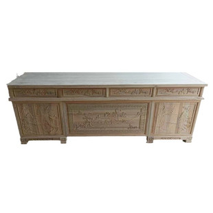 北榆木全实木书桌椅组合白茬胚大班台老板桌中式仿古办公桌总裁桌