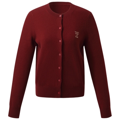 歌莉娅全羊毛开衫女2025新款秋季流行miu系穿搭显瘦上衣1E8J6E0S0