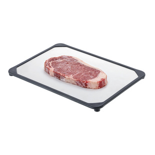 霜山铝合金解冻板牛排海鲜厨房解冻化冰神器家用快速散热板导热盘