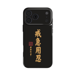 戒急用忍 康熙御笔书法文字复古文创手机壳 适用于苹果iPhone17ProMax华为Mate80Nova13荣耀500小米17