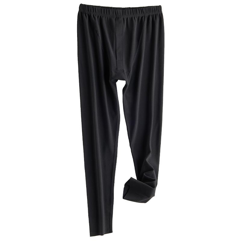 德绒秋裤男无痕保暖裤男士加绒加厚发热内穿紧身打底裤秋冬季防风