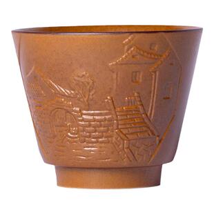 空山新雨主人杯单杯龙泉窑柴烧手工功夫茶具杯龙泉青瓷陶瓷品茗杯