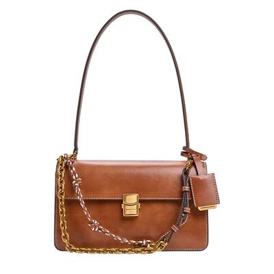 CHARLES&KEITH26春新款CK2-20701632气质通勤绳结链条单肩腋下包