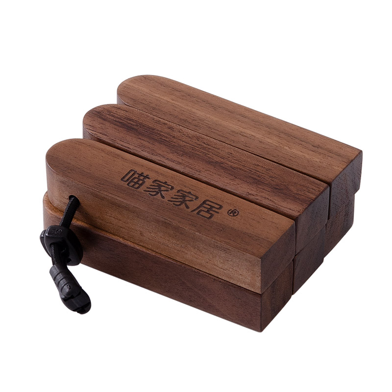 可折叠隔热垫户外锅垫黑胡桃木杯垫木质餐桌木垫实木防烫垫露营