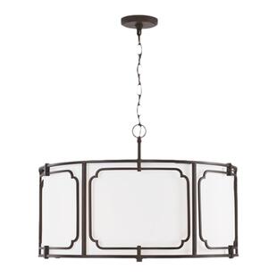 【纱縠】现代新中式窗格简约设计师样板房客厅卧室四叶形灯笼吊灯