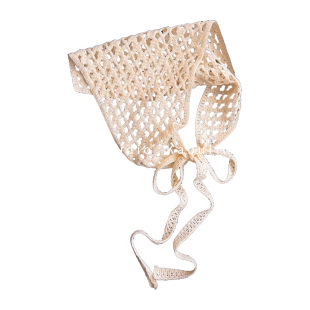 大三角镂空包头防晒小丝巾女生下摆裤裙屁帘腰带外穿半身裙薄围巾