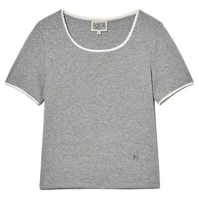 MARITHE女士蕾丝短袖T恤