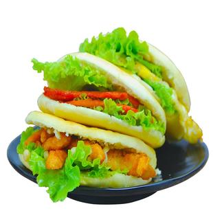 鑫街好食点白吉馍烧饼家用肉夹馍饼胚冷冻半成品速食早餐专用面饼