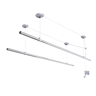 32mm不锈钢升降晾衣架手摇单双杆