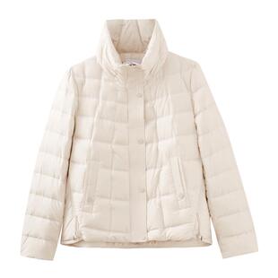 水云间女装 立领鹅绒羽绒服保暖宽松外套休闲冬季新款