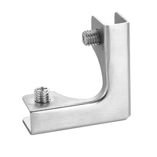 瓷砖花盆卡扣固定夹304不锈钢玻璃夹子T L型鱼缸花箱菜池加固夹