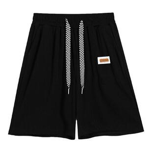 加肥加大码300斤冰丝休闲运动裤男女夏季薄款短裤宽松阔腿五分裤