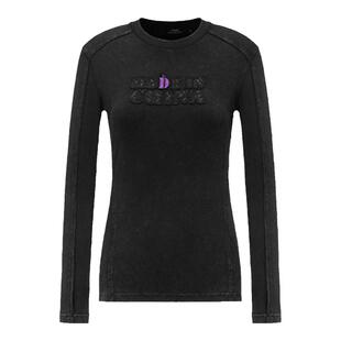 【联名系列】FengChenWang x D.Desirable黑色解构水洗修身打底衫