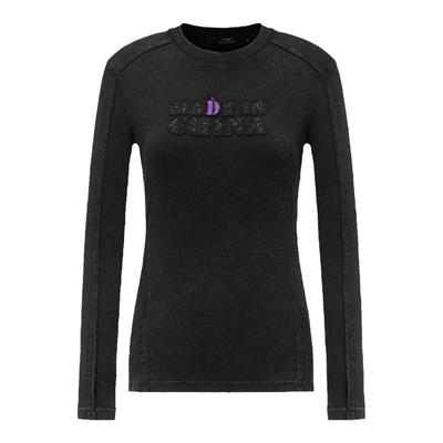 【联名系列】FengChenWang x D.Desirable黑色解构水洗修身打底衫