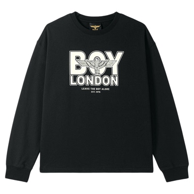 【幻变鹰潮】BOYLONDON情侣秋季卫衣光变印花潮牌宽松上衣N03910