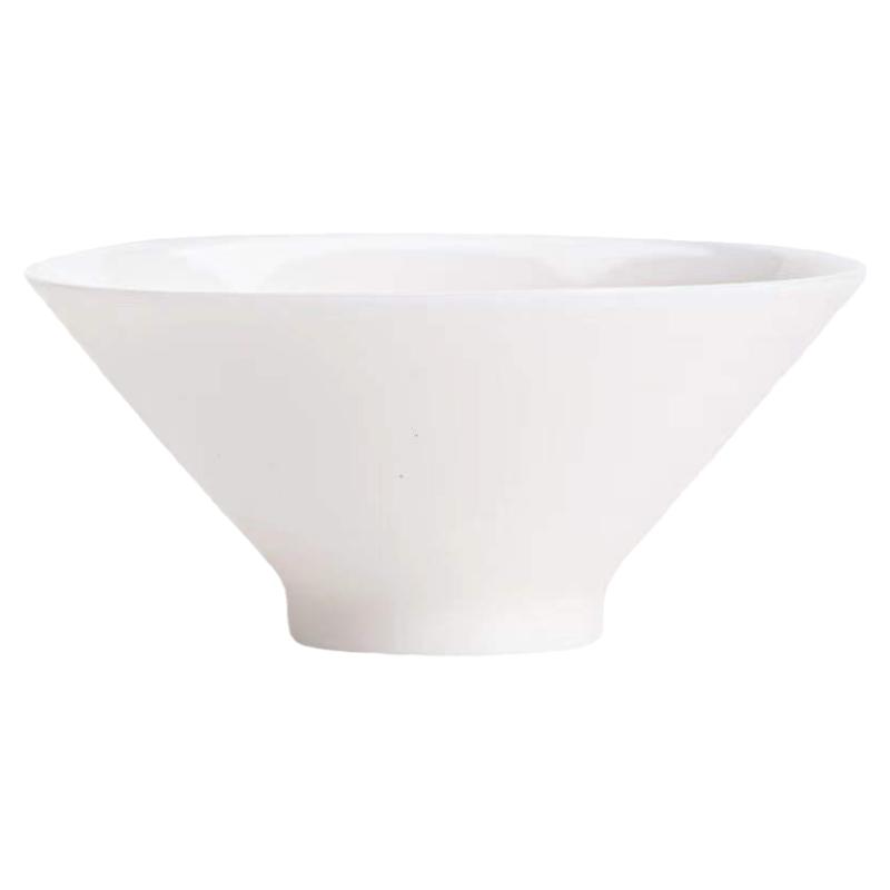 一次性功夫茶杯仿羊脂玉白瓷斗笠塑杯