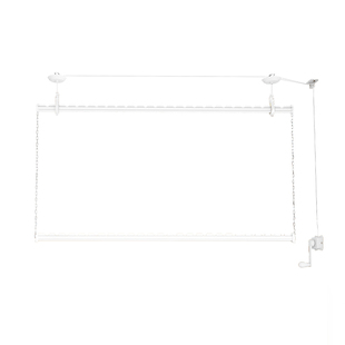 侧装手摇晾衣架升降小阳台双层小尺寸单杆家用侧面手动晾衣杆侧边