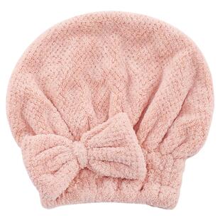 2条装洁丽雅干发帽女擦头发速干吸水包头巾浴帽可爱长发干发毛巾