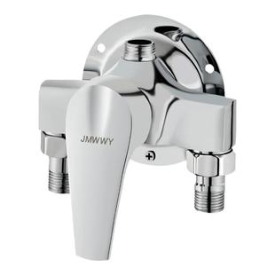 全铜明装家用混水阀免打孔热水器浴室太阳能花洒套装混合开关配件