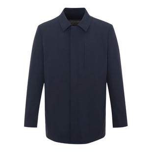 [可拆卸鹅绒内胆]SATCHI沙驰男装男士羽绒风衣冬季新款中长款外套