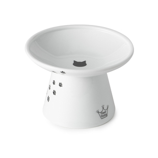 慕斯爱上法派necoichi猫壹高脚猫碗水碗浅口碗保护脊椎宠物碗食盆