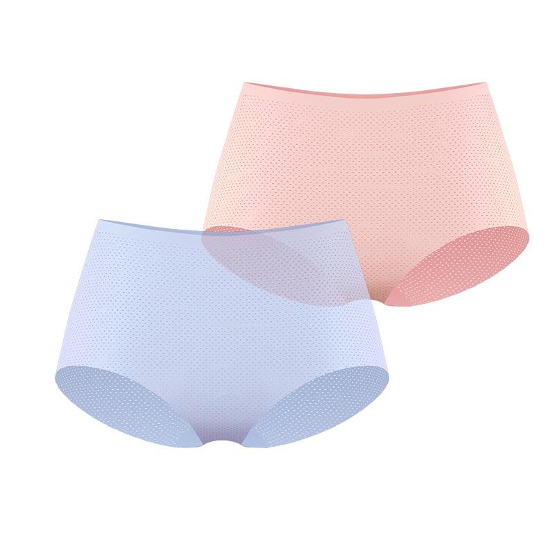 【2/3条组】爱慕面膜内裤女轻薄透气棉裆抗菌净痕中腰平角裤夏
