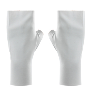 防晒半指手套美甲防黑户外骑行开车采茶防紫外线半截冰丝手套夏薄