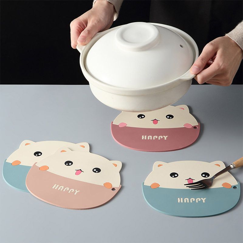 隔热垫硅胶耐高温碗垫简约家用锅垫菜防油防水餐桌桌垫杯垫餐垫D