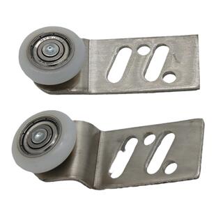 厨房荷台门小滑轮不锈钢橱柜移动门静音尼龙吊轮带轴承轨道门吊辘