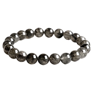 普陀山黑发晶黑曜石水晶手链男手串生日礼物毕业情人节送男友老公