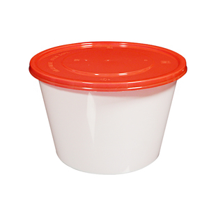 一次性碗食品级家用饭盒可微波炉加热1250ml圆形高颜值饭菜打包盒