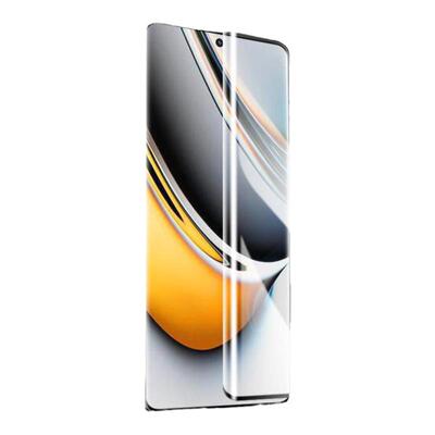 适用realme11pro钢化膜曲面覆盖