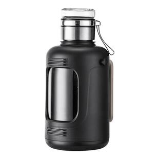 大容量玻璃水杯男女便携式带把手茶水分离泡茶杯子户外吨吨塑玻壶