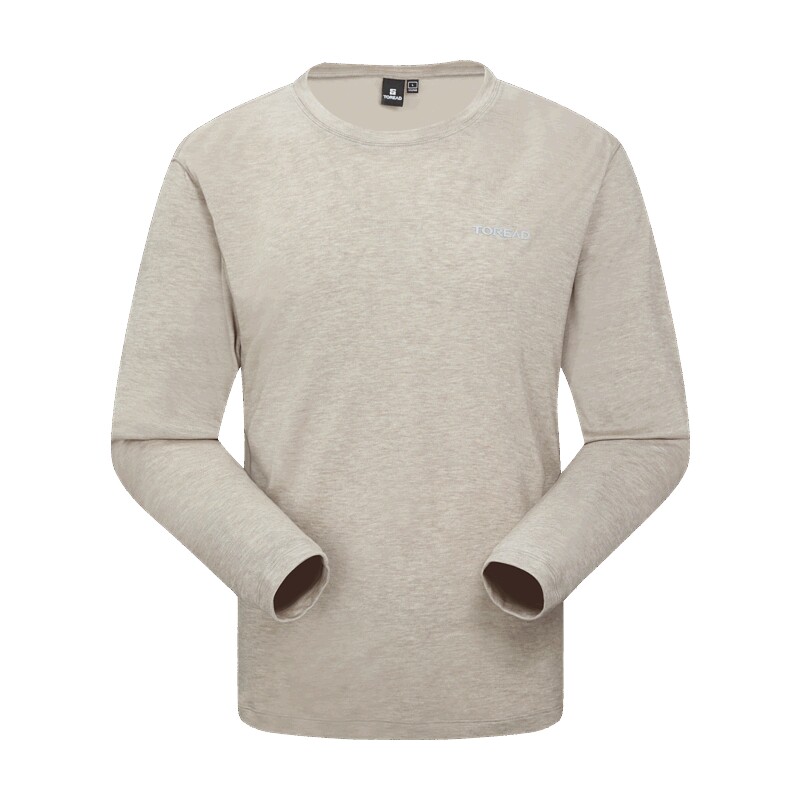 探路者美利奴羊毛长袖T恤女抑菌除异味吸湿快干运动功能长袖T恤男