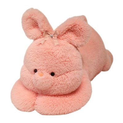 戴蝴蝶结小兔子玩偶抱枕女生睡觉