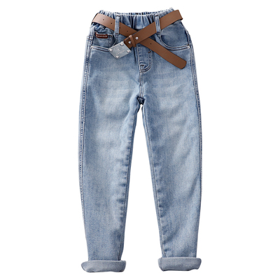 长裤牛仔裤瘦版高弹男童小脚裤子