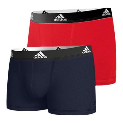 Adidas阿迪达斯男士弹性棉运动平角内裤透气干爽吸湿排汗男生裤衩
