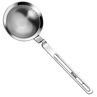 316不锈钢打沫勺漏勺火锅撇浮沫隔油汤勺家用304豆浆果汁过滤网筛