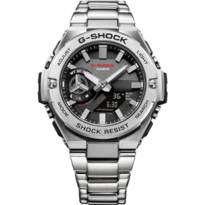 卡西欧钢铁之心太阳能蓝牙男手表