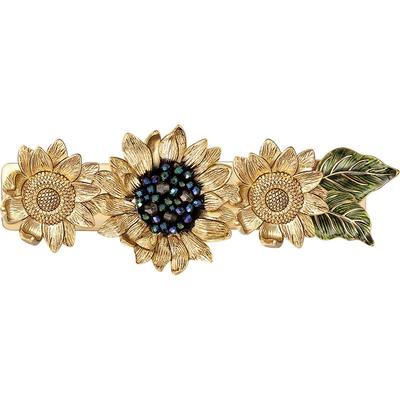 shes梵高原创系列钉珠向日葵横夹