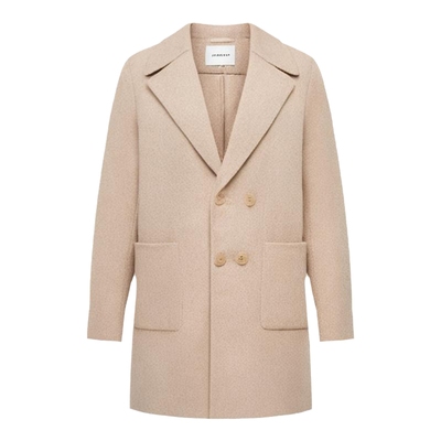 歌莉娅冬季羊驼羊毛大衣毛呢外套