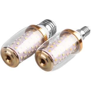 十田照明led灯泡e27螺口光源16w家用节能灯泡三色变光螺旋玉米灯