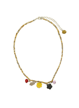 夏季新款花朵吊坠锁骨链女