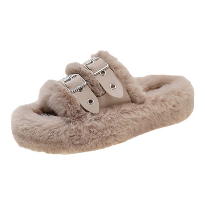 毛毛拖鞋女士冬季外穿时尚保暖
