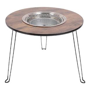 围炉煮茶烤火炉套装室内家用器具全套桌子便携户外冬日庭院烧烤炉