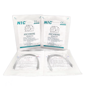 牙科正畸矫正牙弓丝 深圳速航NIC超弹镍钛圆丝镍钛型方丝10X1口腔
