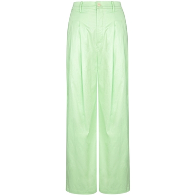 有兰夏季宽松高腰纯色时尚休闲裤