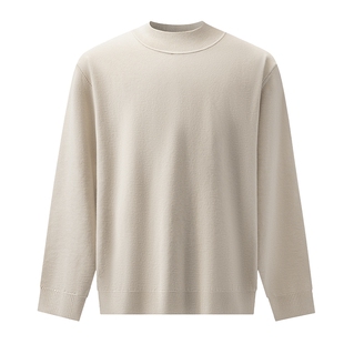 红豆羊毛加厚贴身太阳衫半高领穿秋新品针织衫抑菌抗静电毛衣男