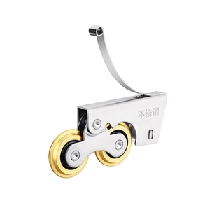 不锈钢衣柜滑轮推拉门底部滑轮老式铝合金厨房卫生间静音轨道滑轮