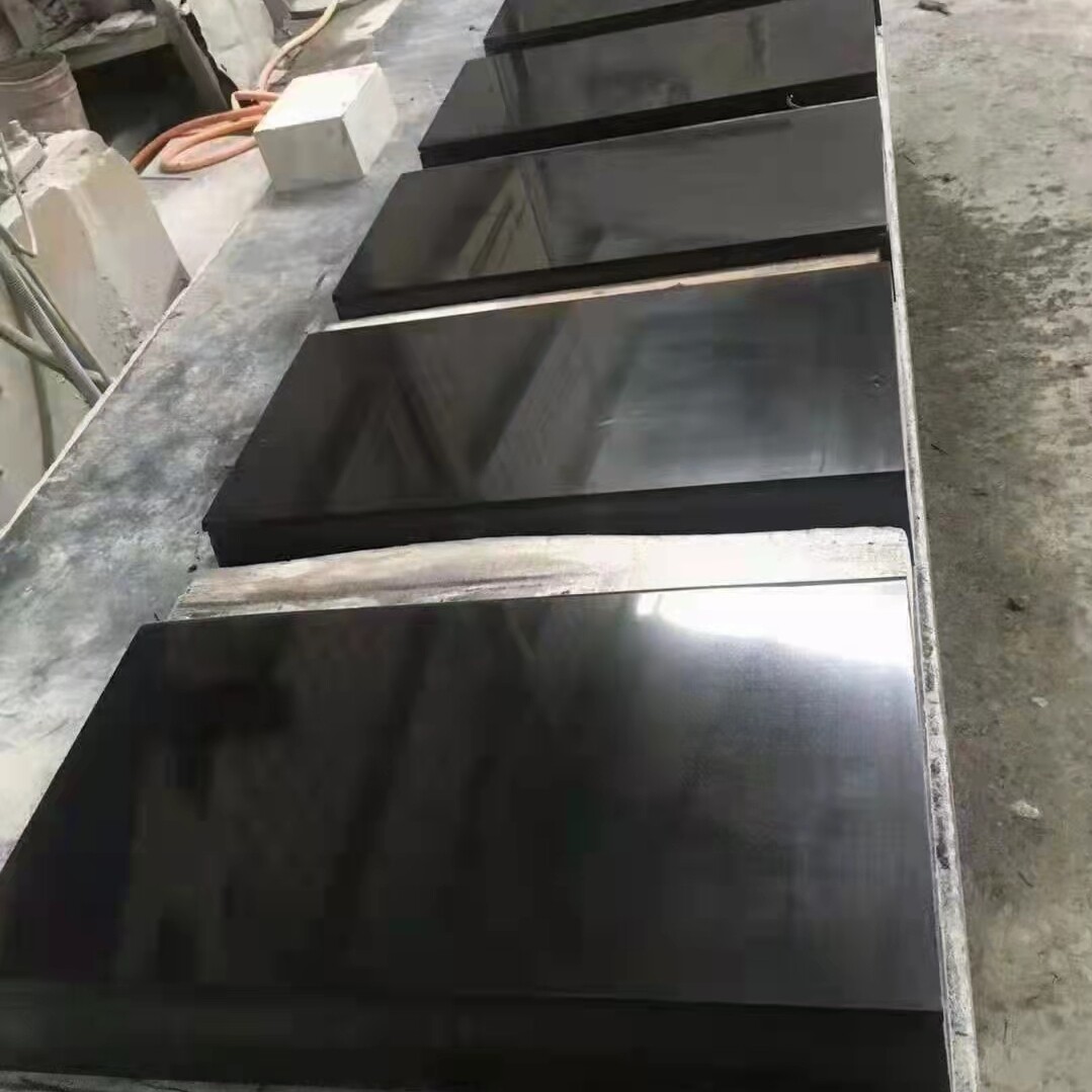 天然大理石板材中国黑山西黑蒙古黑光面墓碑料碑石碑板花岗岩石材